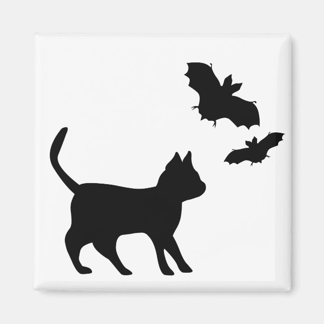 Black Cat med Fladdermus Magnet (Framsidan)