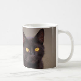 Black Cat med Gult Ögon Mugg