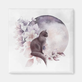 Black Cat med magic Full Moon Magnet