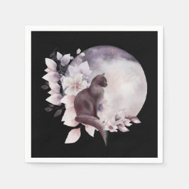 Black Cat med magic Full Moon Pappersservett