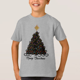 Black cat Meowy jul T-Shirt