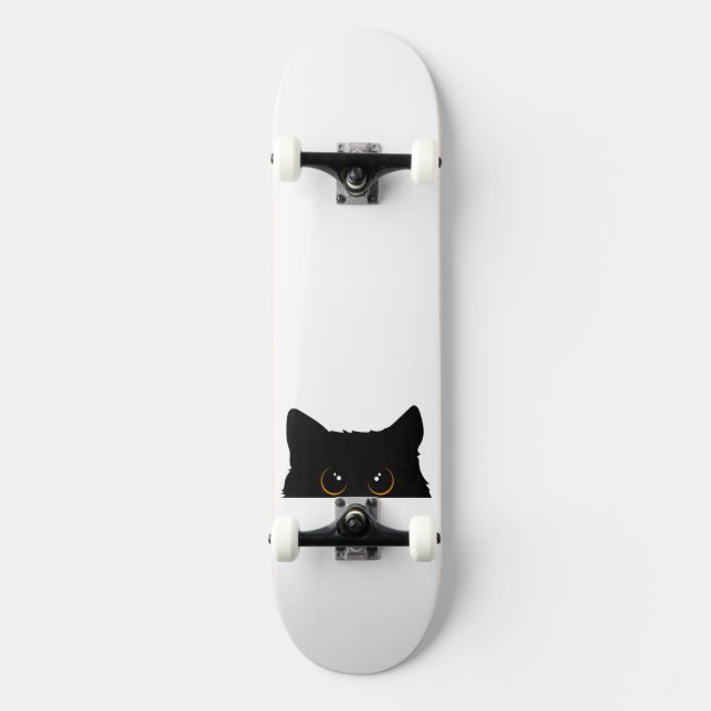 Black Cat Mini Skateboard Bräda 18,5 Cm (Framsida)