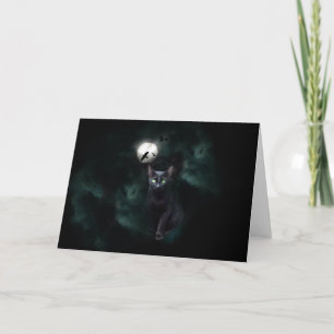 Black Cat Misty Måne Card Kort