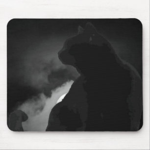 Black Cat Moonlight Silhouette Musmatta