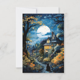 Black Cat - Moonlit-servicekort