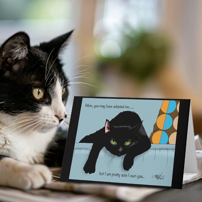 Black Cat Mors dag Kort (Skapare uppladdad)