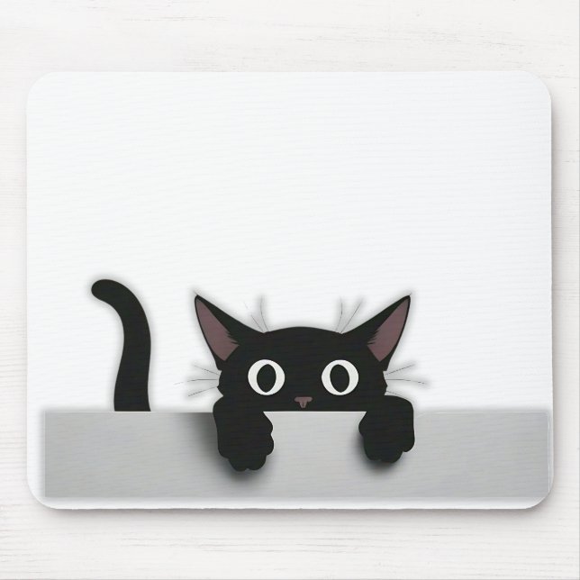 Black Cat Mouse Pad Musmatta (Framsidan)