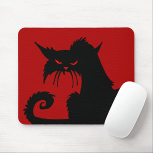 Black Cat Mouse Pad Musmatta