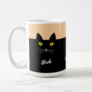 Black Cat Mug Gift for Cat Lovers | Personalized Kaffemugg