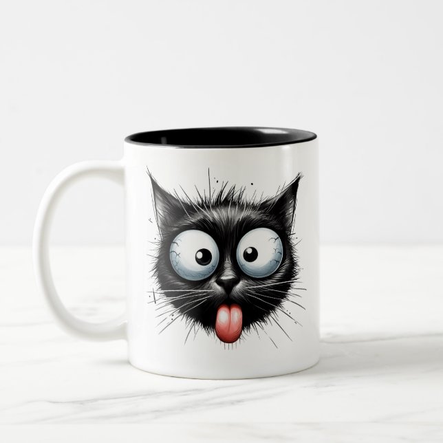 Black cat mugg (Vänster)
