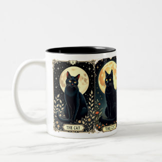 Black Cat Mugg Tarot Coffee Kopp Cat Théft Mugg