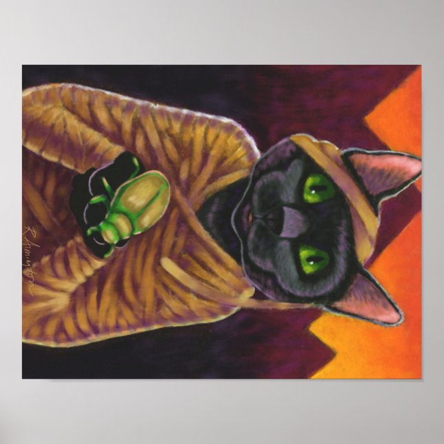 Black Cat Mummy Poster (Framsidan)