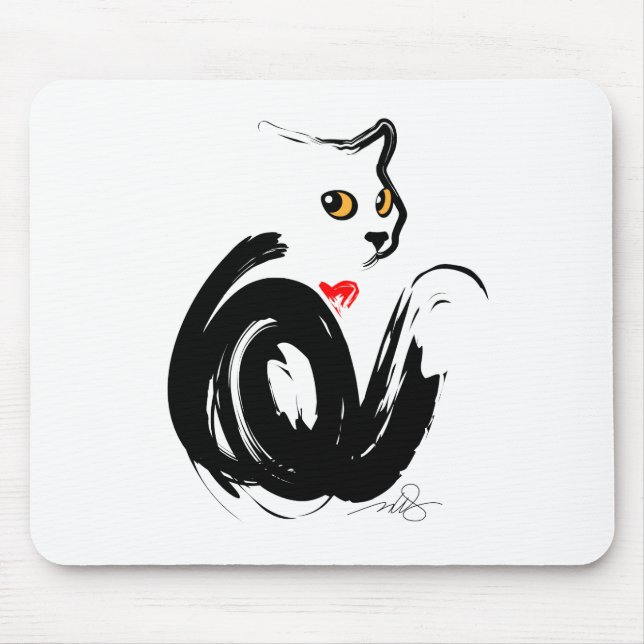 Black Cat 'n' Heart Musmatta (Framsidan)