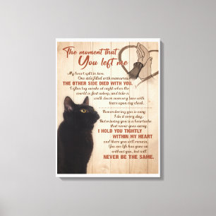 Black Cat när du Lämnat mig Canvastryck