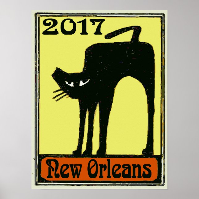 Black Cat New Orleans 2017 Poster (Framsidan)