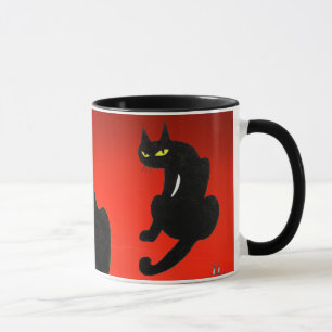 BLACK CAT NINJA Red Mugg
