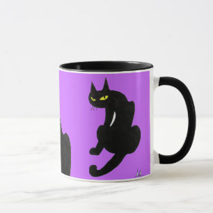 BLACK CAT NINJA Ultra Violet Lila Mugg