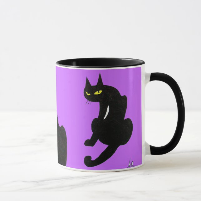 BLACK CAT NINJA Ultra Violet Lila Mugg (Höger)