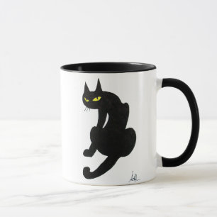 BLACK CAT NINJA White Mugg