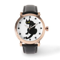 BLACK CAT NINJA WRIST WATCH
