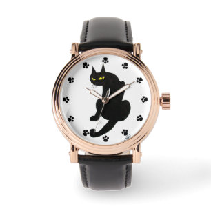 BLACK CAT NINJA WRIST WATCH ARMBANDSUR