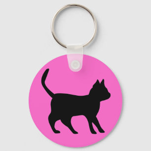 Black Cat Nyckelring