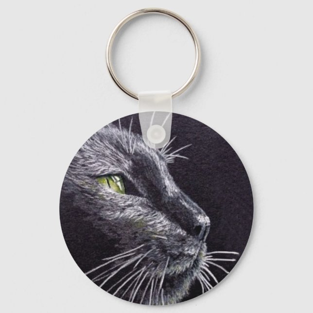 Black Cat Nyckelring (Framsida)
