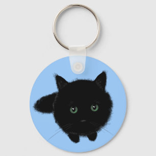 Black Cat Nyckelring