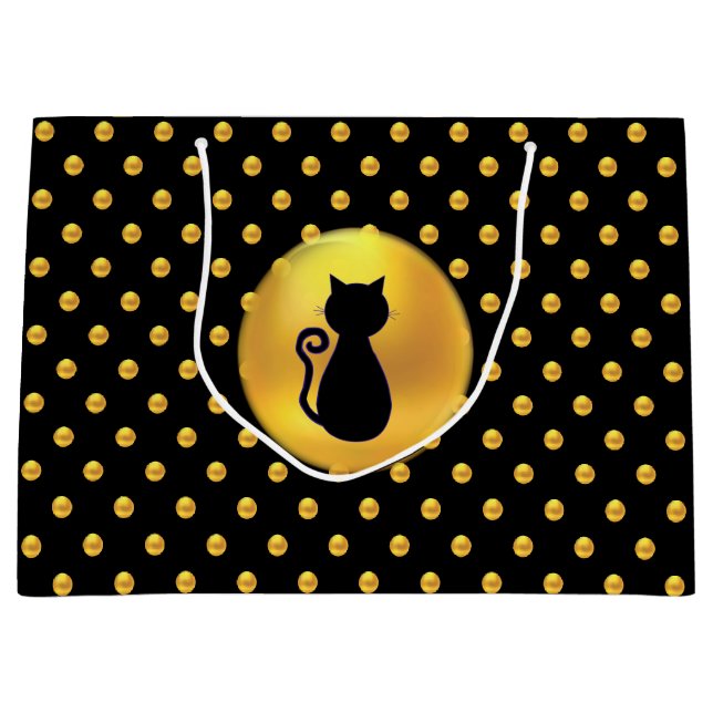 Black Cat och Guld Polka dots (Framsidan)