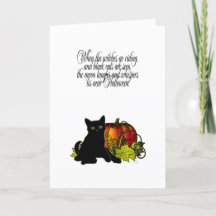 Black Cat och Pumpkin