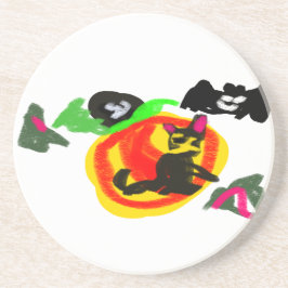 Black Cat och Pumpkin söt Underlägg