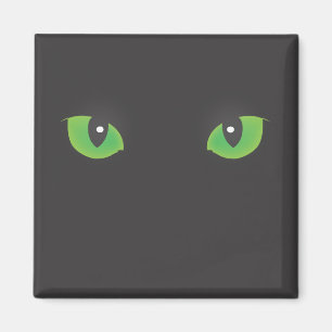 Black Cat Öga Magnet