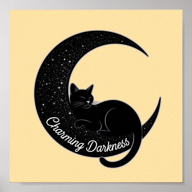 Black Cat on the Crescent Moon: Charm of Darkness  Poster (Framsidan)
