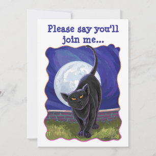 Black Cat Party Center Inbjudningar