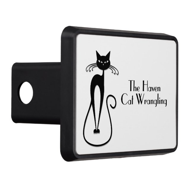 Black Cat Personal med vit Smala Dragkroksskydd (Höger)