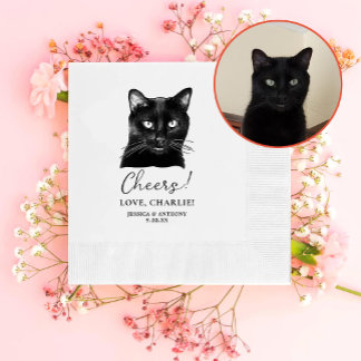 Black Cat Personlig Cheers Pappersservett