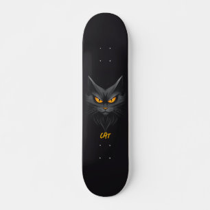 Black Cat-Personlig Mini Skateboard Bräda 18,5 Cm