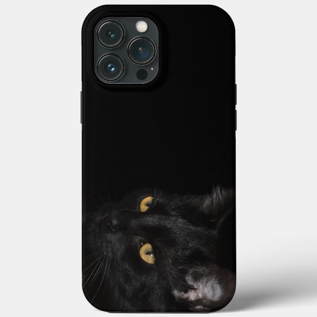 Black Cat Phone Case - HAMbyWhiteGlove (Baksida)