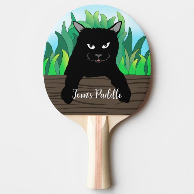 Black Cat Pingisracket (Framsidan)