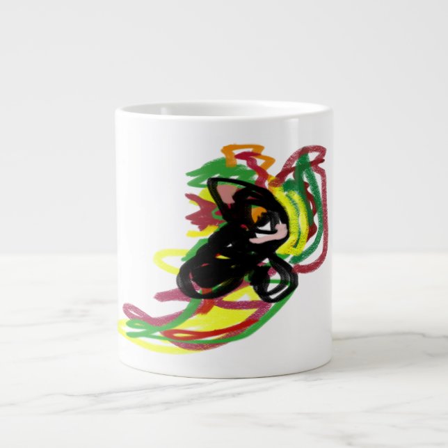 Black Cat-pjäs höst Jumbo Mugg (Framsidan)