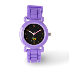 Black Cat Pumpkin Barn Red Glitter Strap Watch Armbandsur