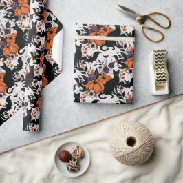 Black Cat Pumpkins Presentpapper