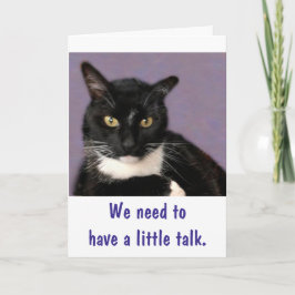 Black Cat Purrrfect Grattis på födelsedagen Kort