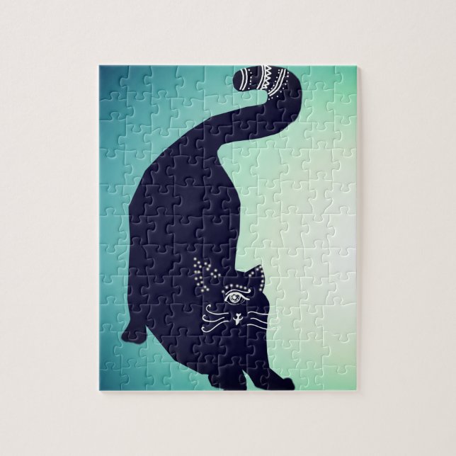 Black Cat Pussel (Vertikal)
