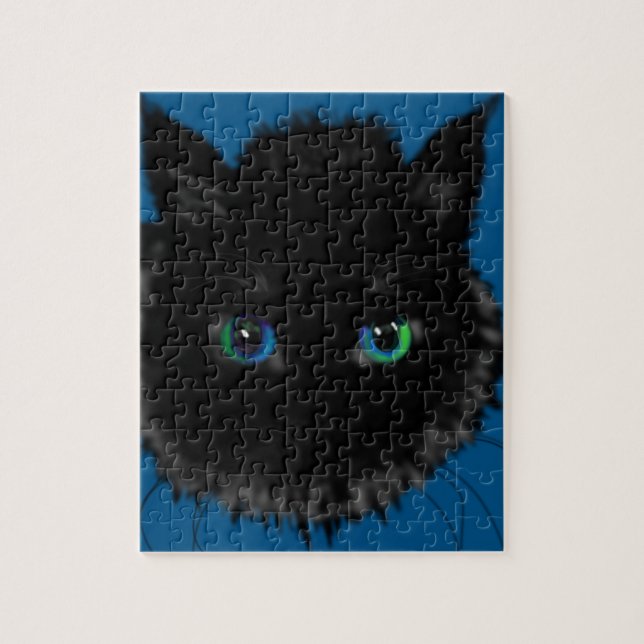 Black Cat Puzzle Pussel (Vertikal)