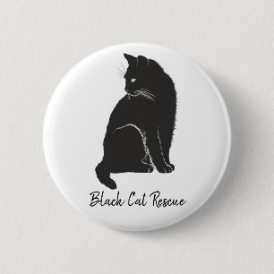 Black Cat-Rädding Knapp