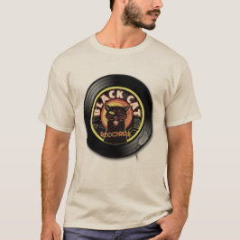Black Cat Records Light Tee - Retro Jazz & Soul