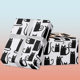 Black Cat-Roligt Presentpapper