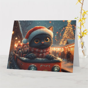 Black Cat Roller Underlägg jul Kort