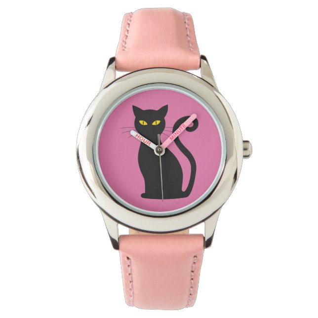 BLACK CAT ROSA GIRLS WRIST WATCH ARMBANDSUR (Framsida)